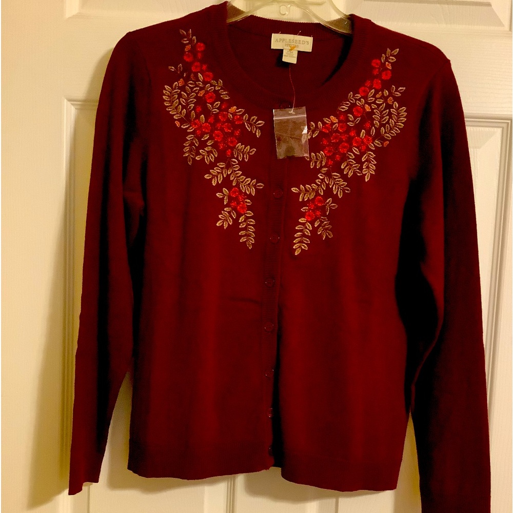 Apple Seeds petite sweater